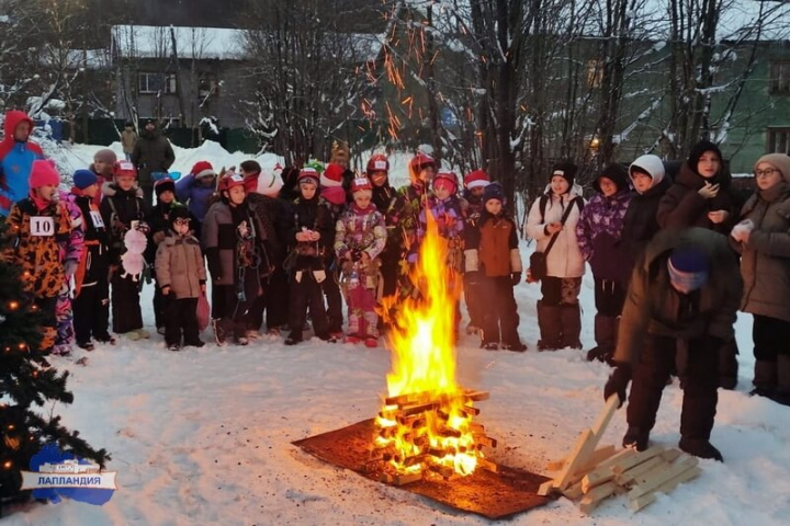 Определены самые ловкие и быстрые участники Новогоднего лапландского забега