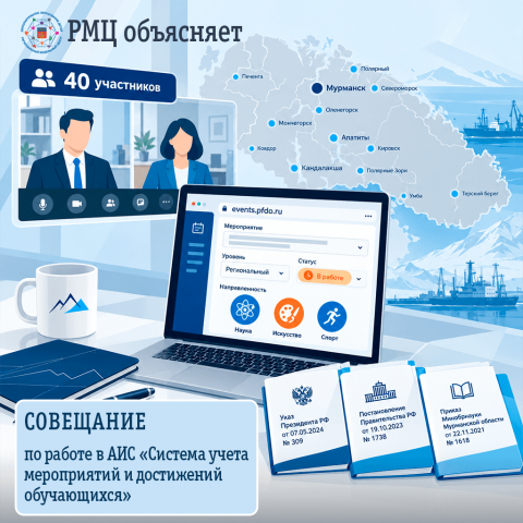 РМЦ провел совещание по работе в АИС «Система учета мероприятий и достижений обучающихся»