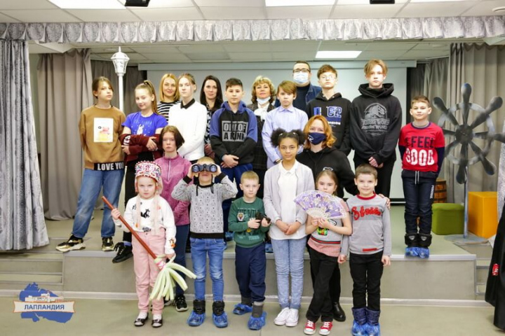 В центре «Лапландия» прошел театральный мастер-класс для воспитанников Мурманского центра социальной помощи семье и детям