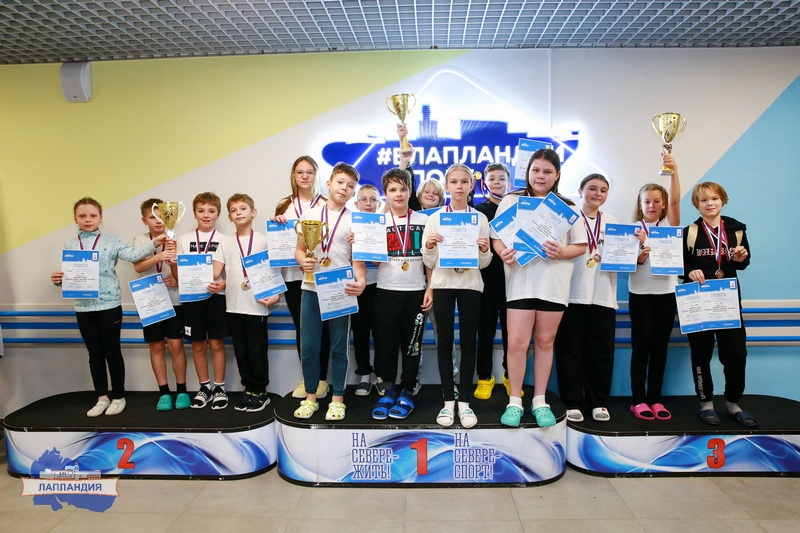 В «Лапландии» прошли соревнования по плаванию «Кубок центра «Лапландия»