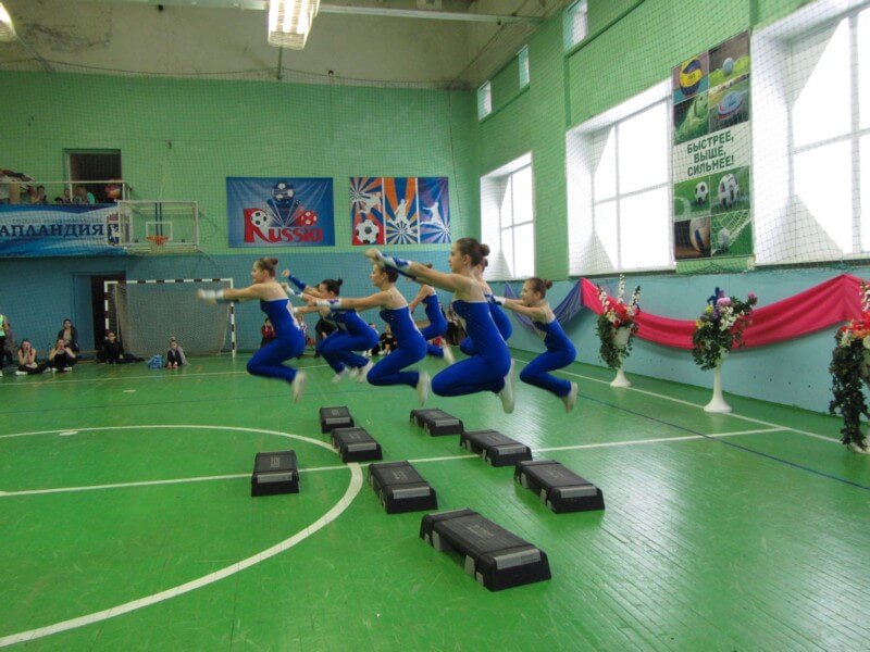 В центре «Лапландия» состоялись областные соревнования по фитнес-аэробике «Фитнес в школу»